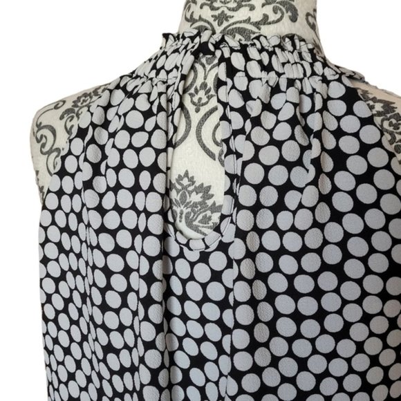 Adrianna Papell Moody Dot Maxi Halter Dress size 4 - Picture 8 of 15